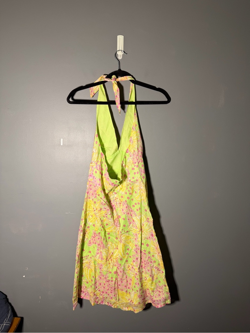 Lilly Pulitzer Vintage Fillies For Lillies Halter Neck Mini Dress Size 4 View 2